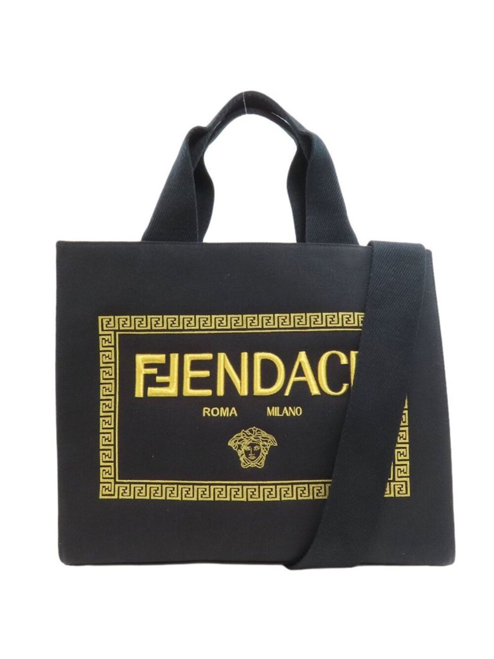 Fendi Fendace 2-Way Tote Bag Canvas